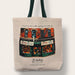 Tote bag with a printed design of McNulty's Tea & Coffee storefront